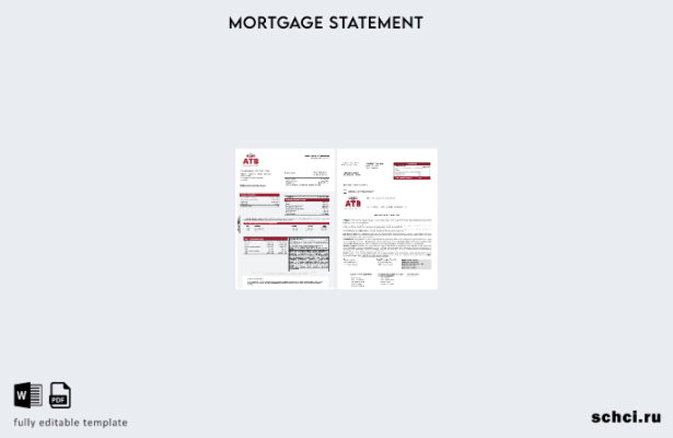 скачать цифровую выписку по ипотеке банка ATB Туниса в формате Word и PDF шаблон